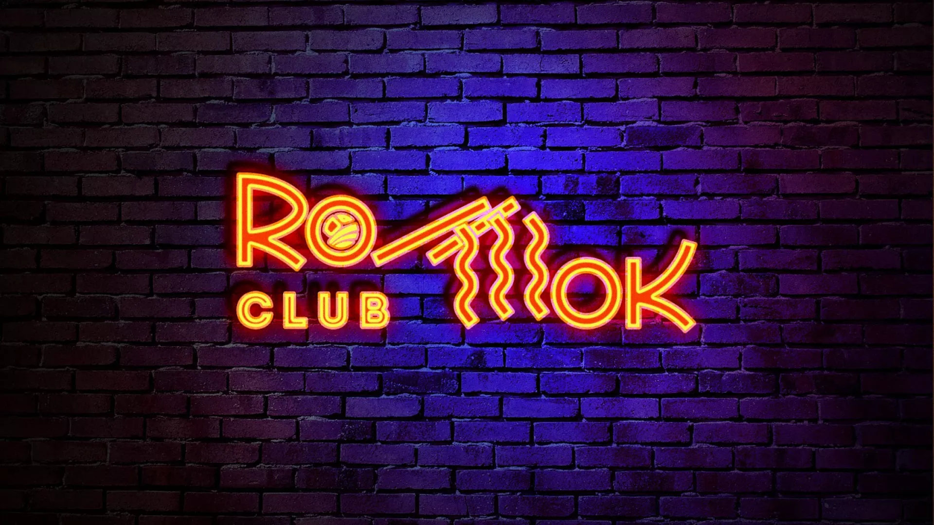 Разработка интерьерной вывески суши-бара «Roll Wok Club» в Липецке
